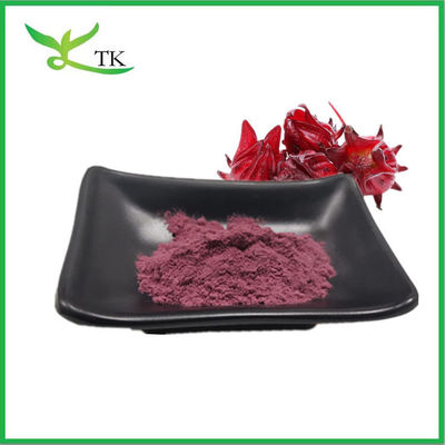 Ζεστή πώληση Καθαρή φυσική Roselle Flower Powder Roselle Extract Powder Τροφικό χρώμα