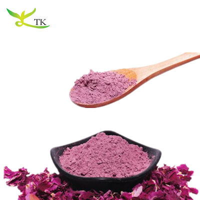 Φυσικά αποξηραμένα φύλλα τριαντάφυλλων Instant Powder Red Rose Petal Powder για τρόφιμα και ποτά